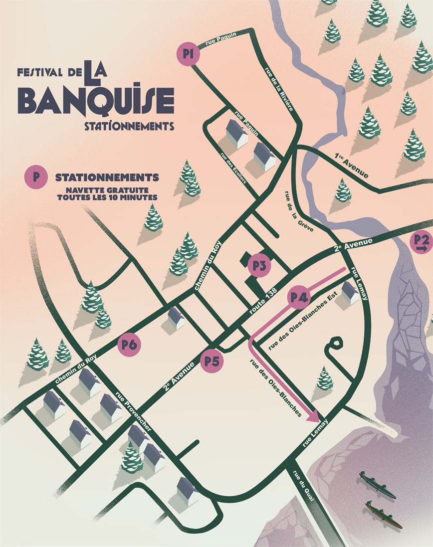 Plan de stationnement officiel du festival